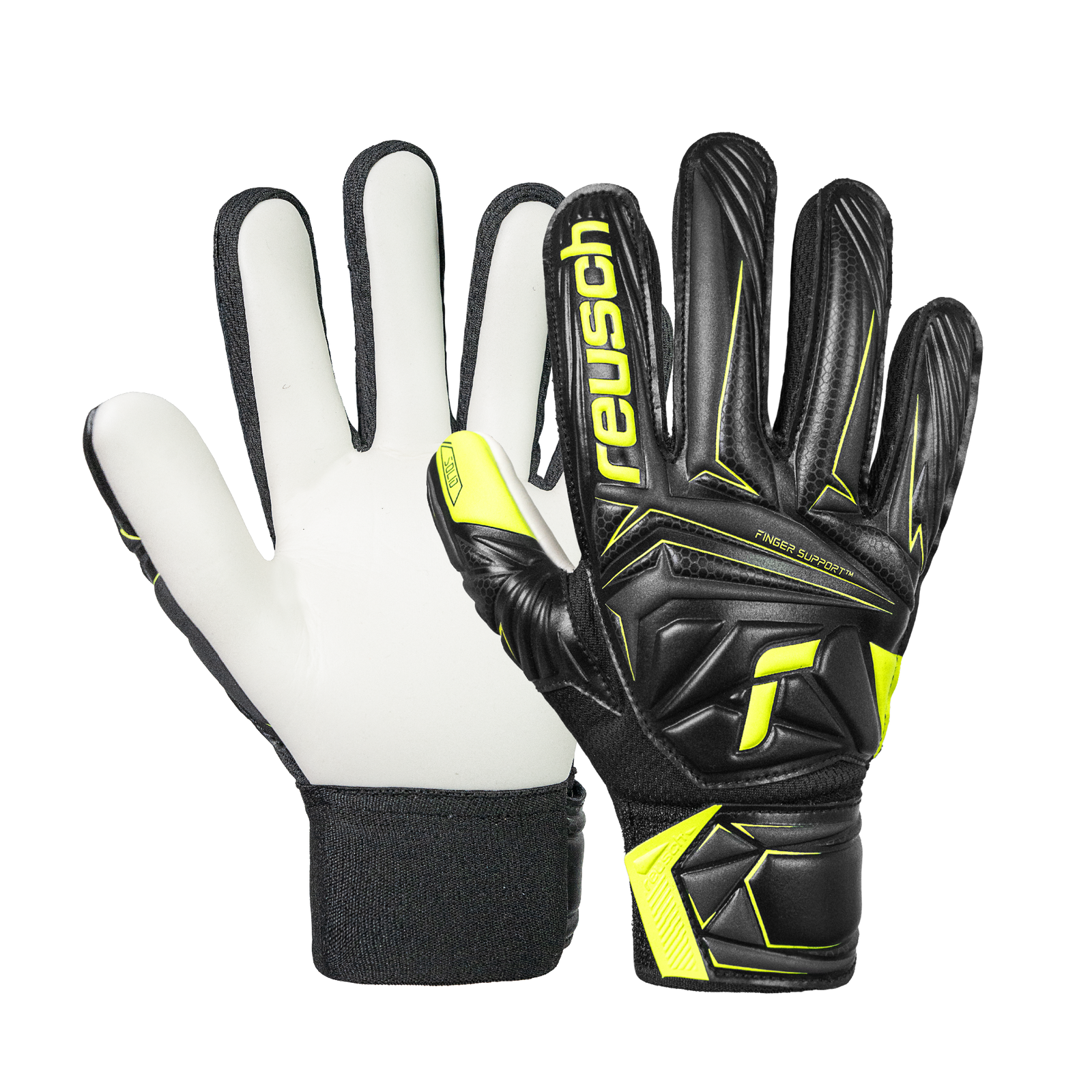 Reusch Jr. Attrakt Starter Solid Finger Support Goalkeeper Gloves