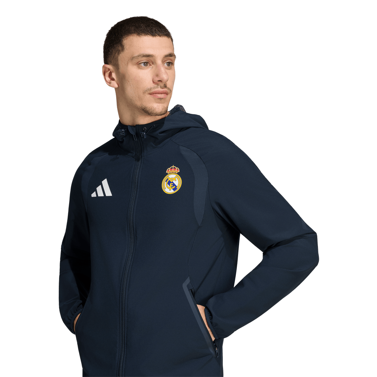 Adidas Real Madrid 2026/27 Tiro Travel Full Zip Windbreaker