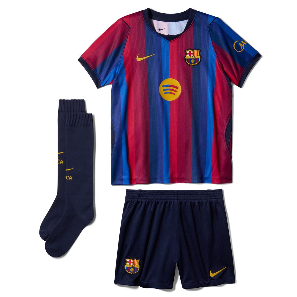 Nike Little Kids Barcelona 2026/27 Stadium Home Mini Kit