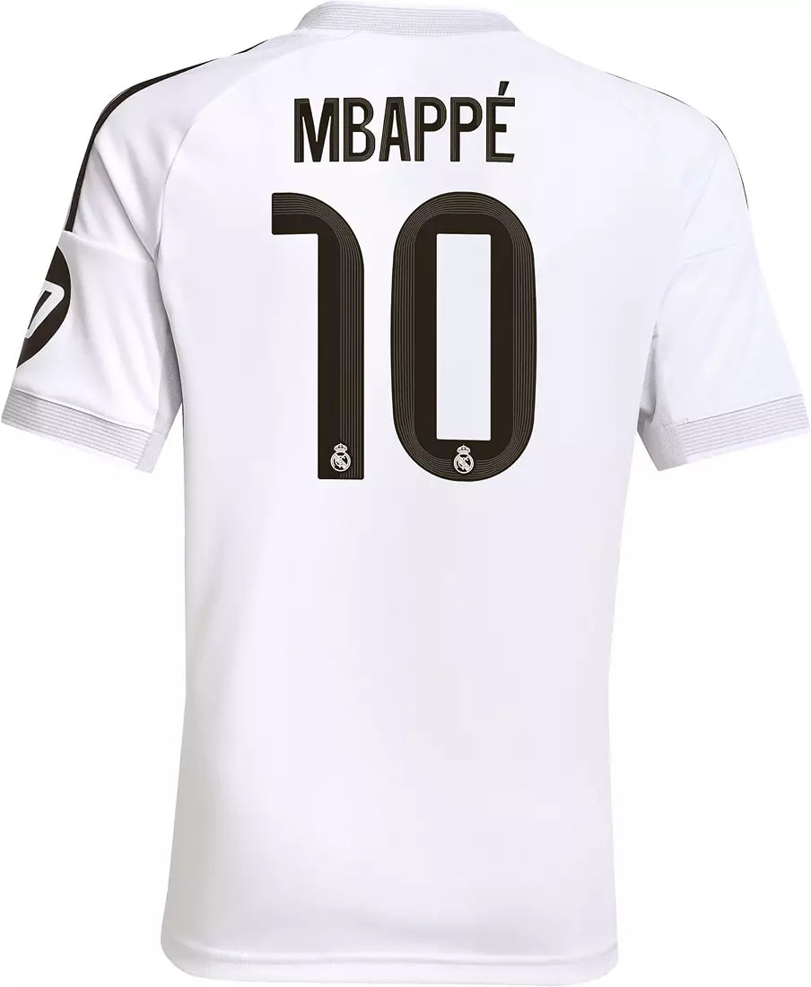 Adidas Real Madrid 2025/26 Kylian Mbappé Home Jersey